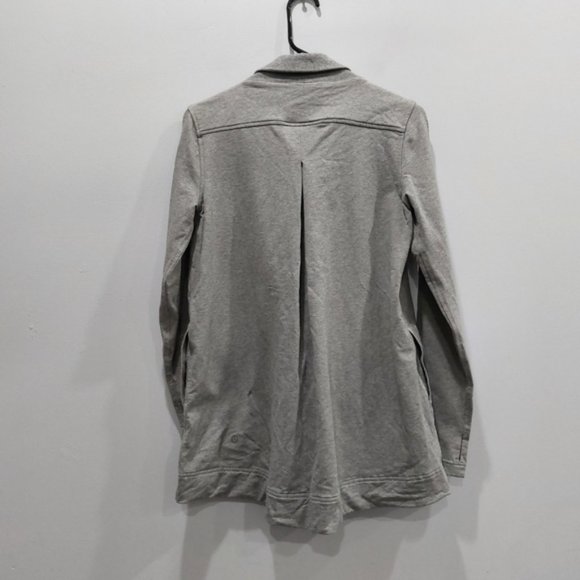 Lululemon Belle Wrap Sweatshirt Cardigan Heathered Medium Grey - Picture 5 of 9